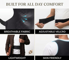 Xenric Posture Corrector Brace | Adjustable Back Support Belt for Shoulder & Upper Back Pain Relief