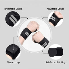Xenric Adjustable Wrist Support for Gym | Weightlifting Wrist Brace