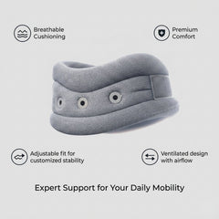 Xenric Orthopedic Cervical Collar Neck Support Brace | Adjustable Neck Pain Relief Collar
