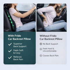 Xenric Ergonomic Car Back Support Cushion