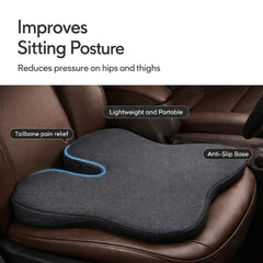 Xenric Car Comfort Cushion Bundle – Lumbar, Neck & Back Support Memory Foam Set