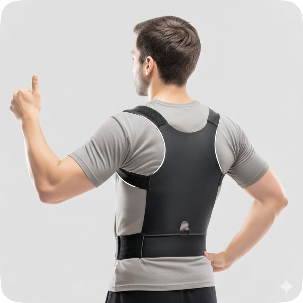 Xenric Posture Corrector Brace | Adjustable Back Support Belt for Shoulder & Upper Back Pain Relief