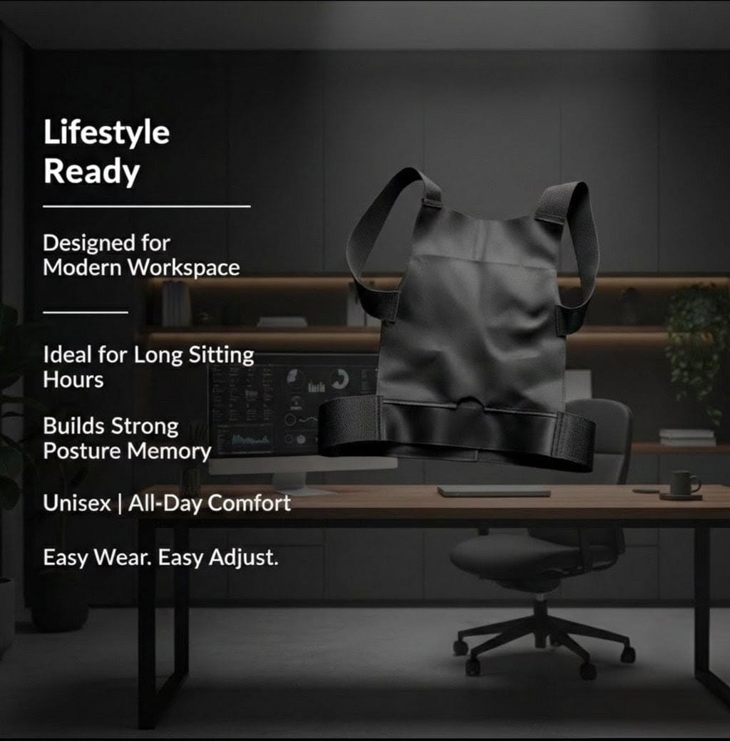 Xenric Posture Corrector Brace | Adjustable Back Support Belt for Shoulder & Upper Back Pain Relief