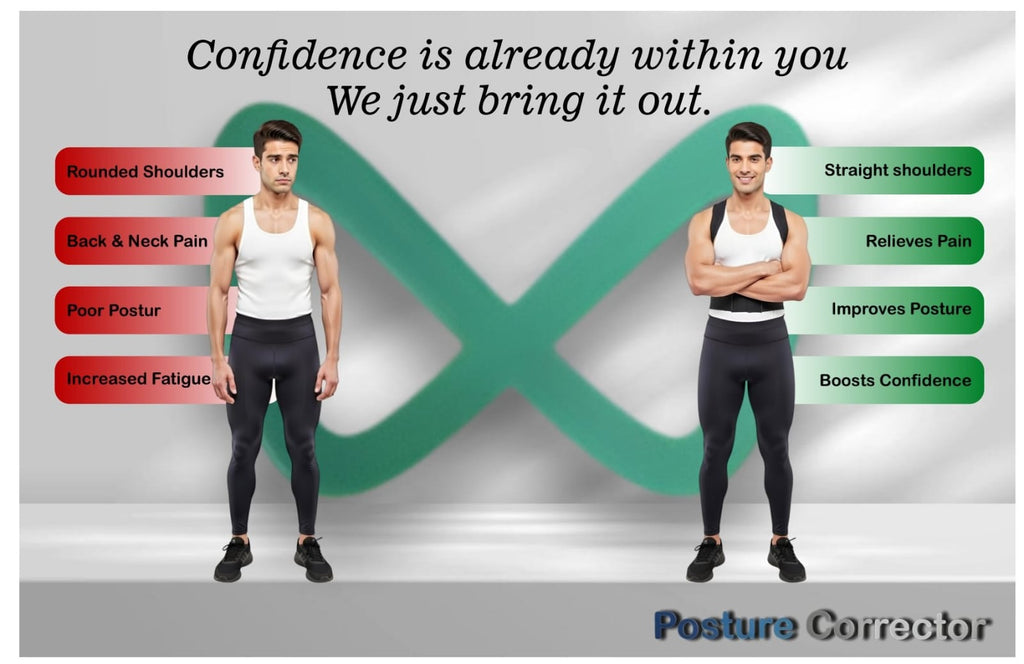 Xenric Posture Corrector Brace | Adjustable Back Support Belt for Shoulder & Upper Back Pain Relief